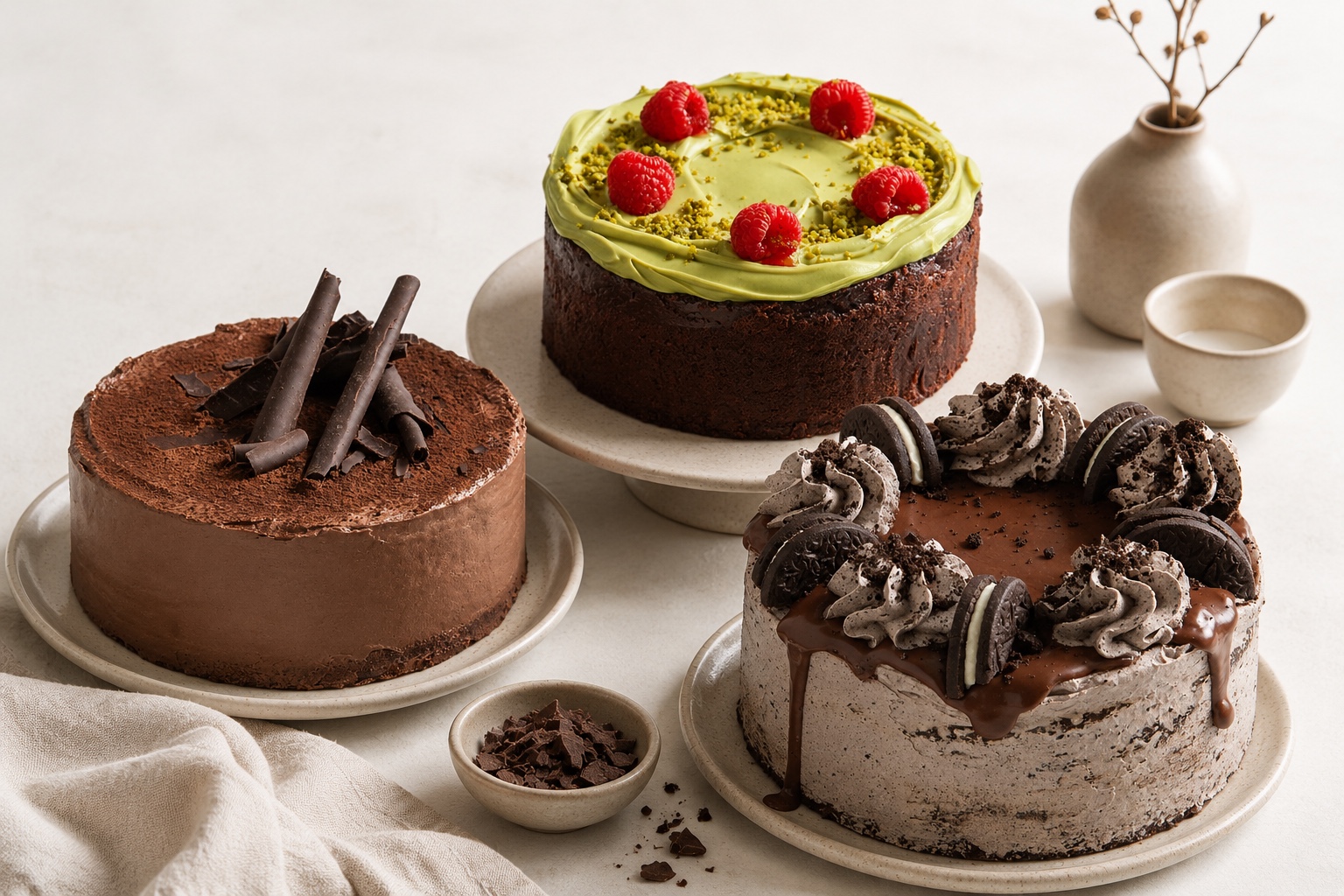 Selección de tartas Cocoa para celebraciones